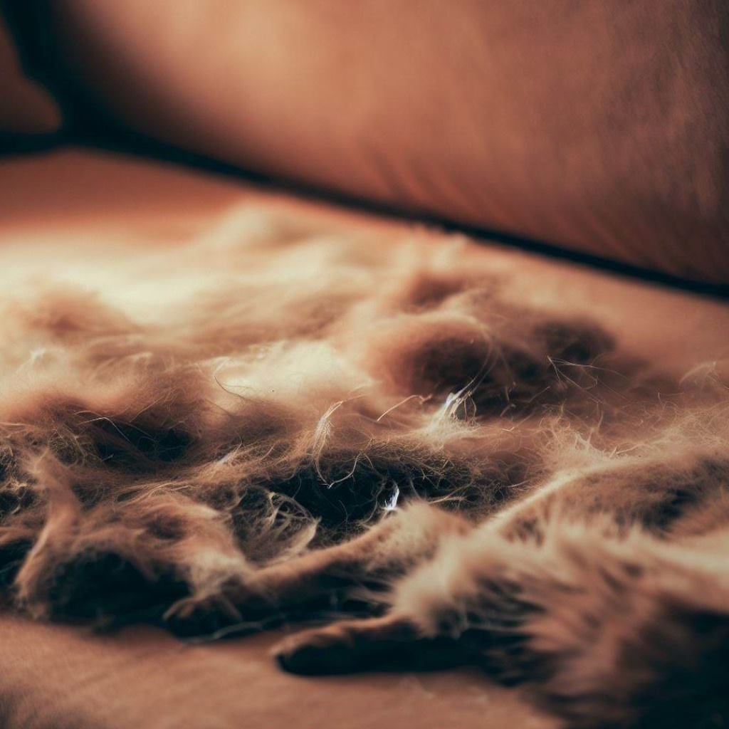 Best Robot Vacuum For Pet Hair - A Pile Of Fur On A Couch | The List Of